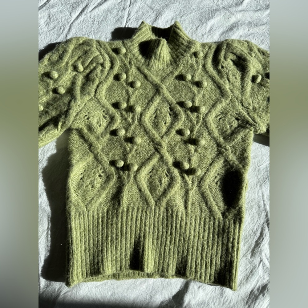 Zara KNIT SWEATER WITH EMBROIDERED BALLS - Picture 4 of 5